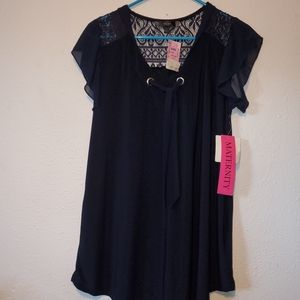 NWT Navy Blue Maternity Shirt